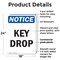 Signmission Key Drop, 18 in W x Rectangle, Plastic OS-2PACK-NS-P-1824-V-13890 - alternate 4